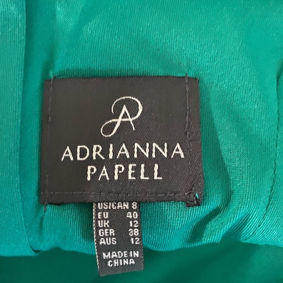 Adrianna papell teal/green lace cocktail dress - Picture 4 of 5